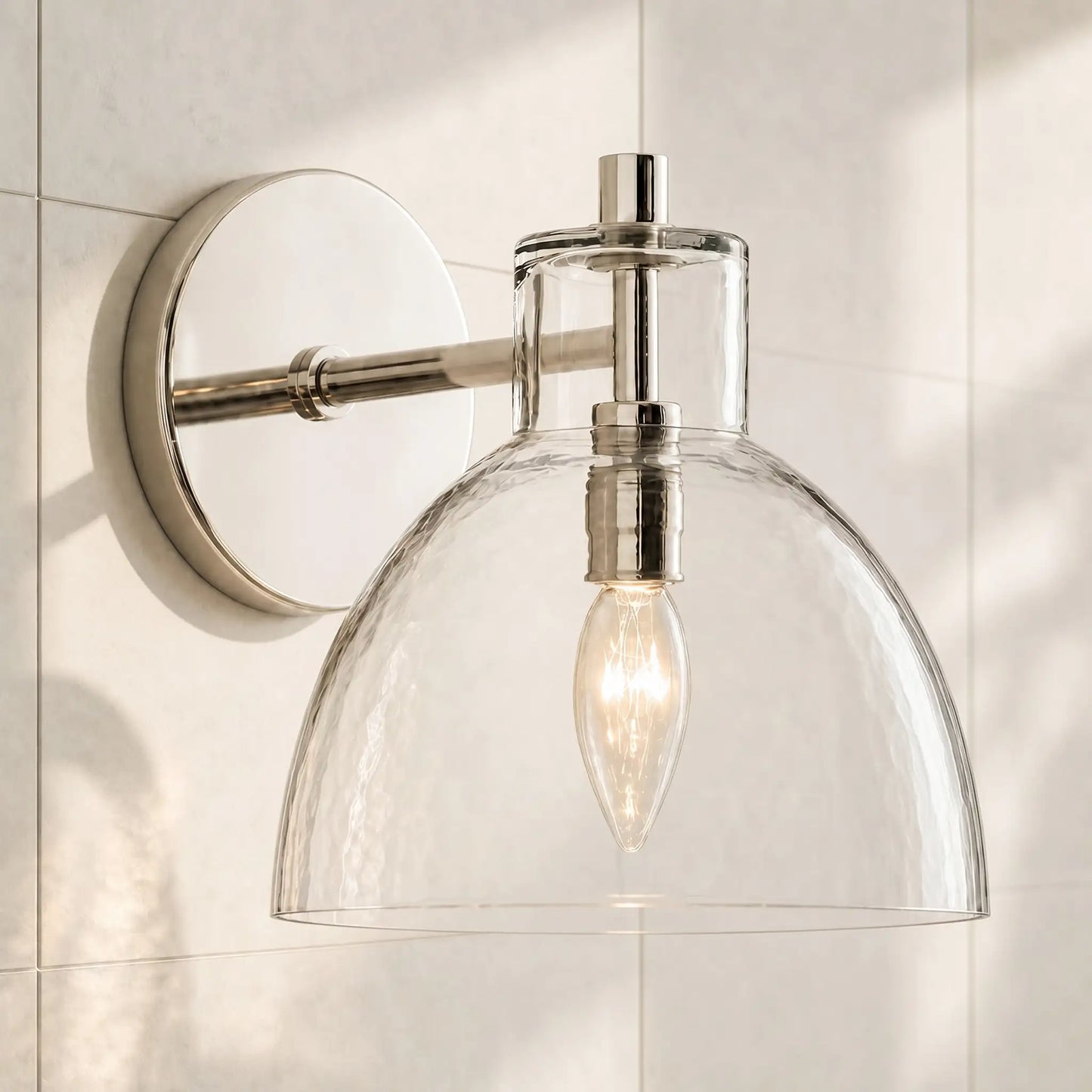 Frederick | Wall Sconce Antique Brass Glass Bedside Reading Wall Light