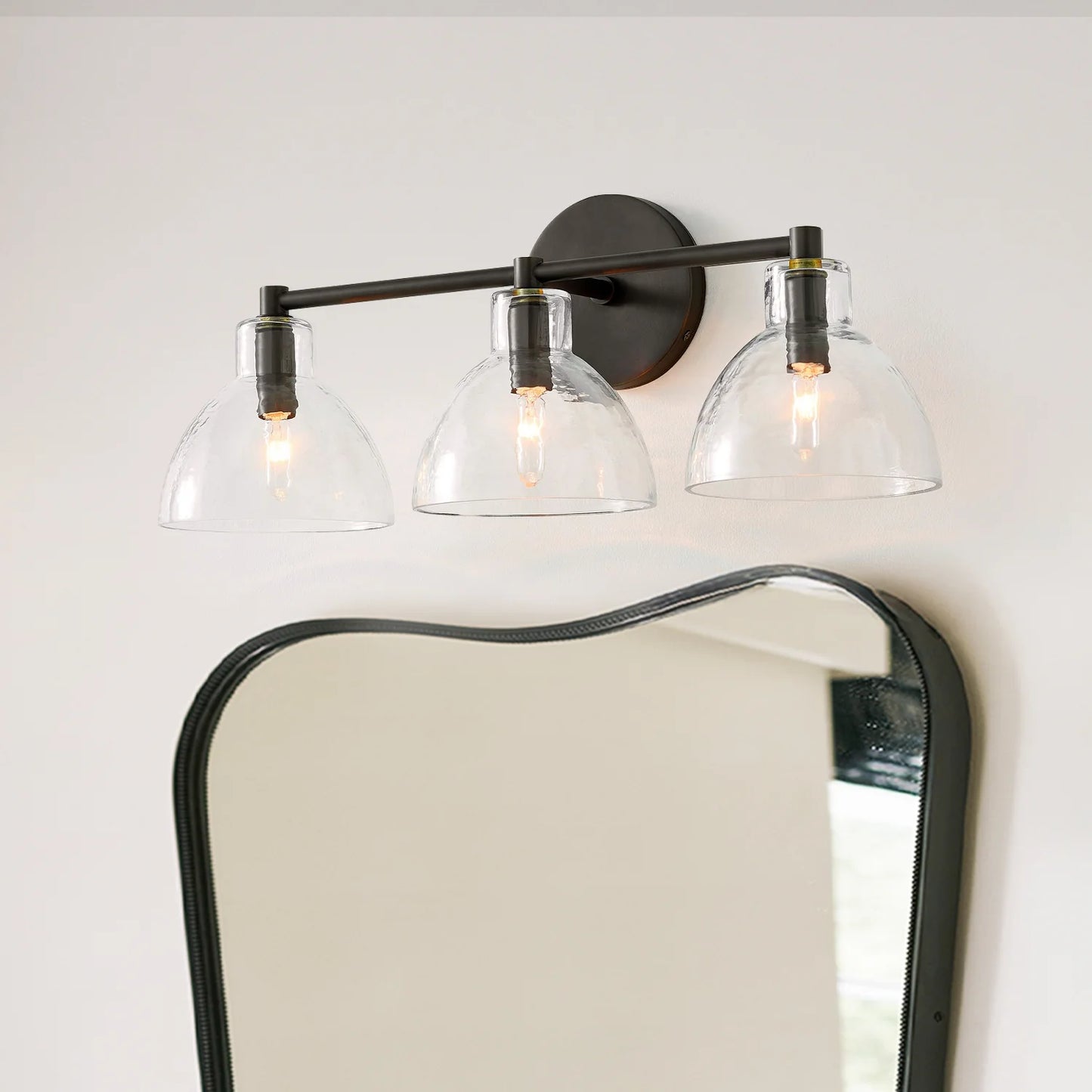 Frederick | Wall Sconce Antique Brass Glass Bedside Reading Wall Light