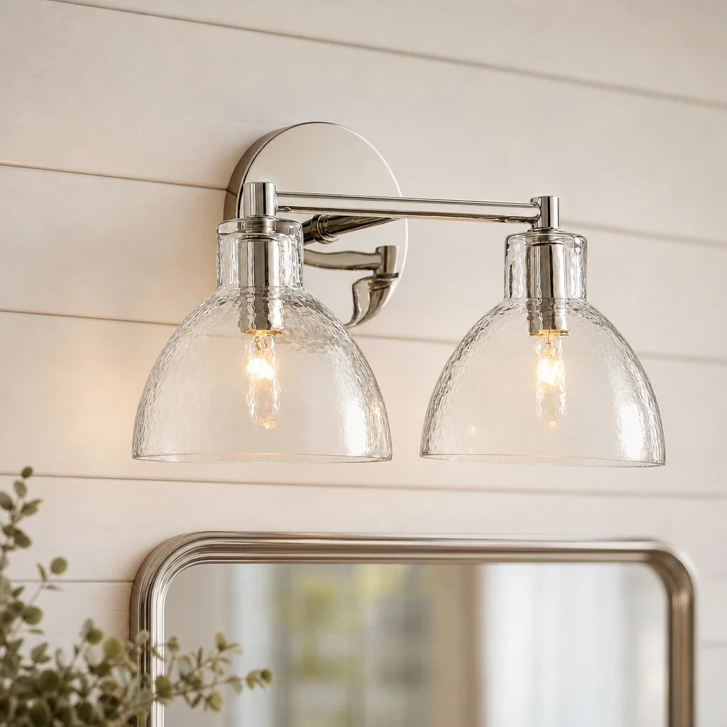 Frederick | Wall Sconce Antique Brass Glass Bedside Reading Wall Light