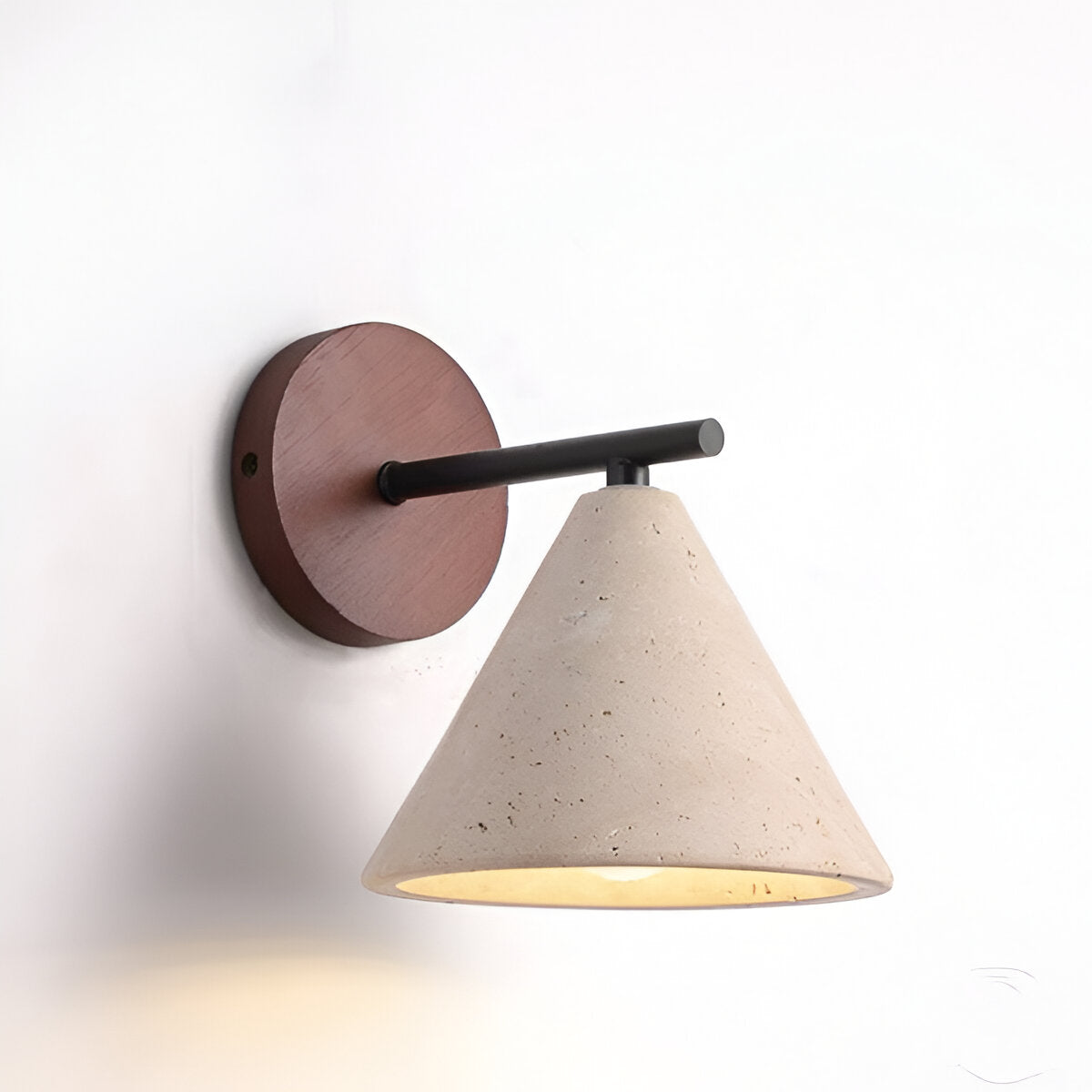 Vida | Stone Shade Travertine LED Wall Light
