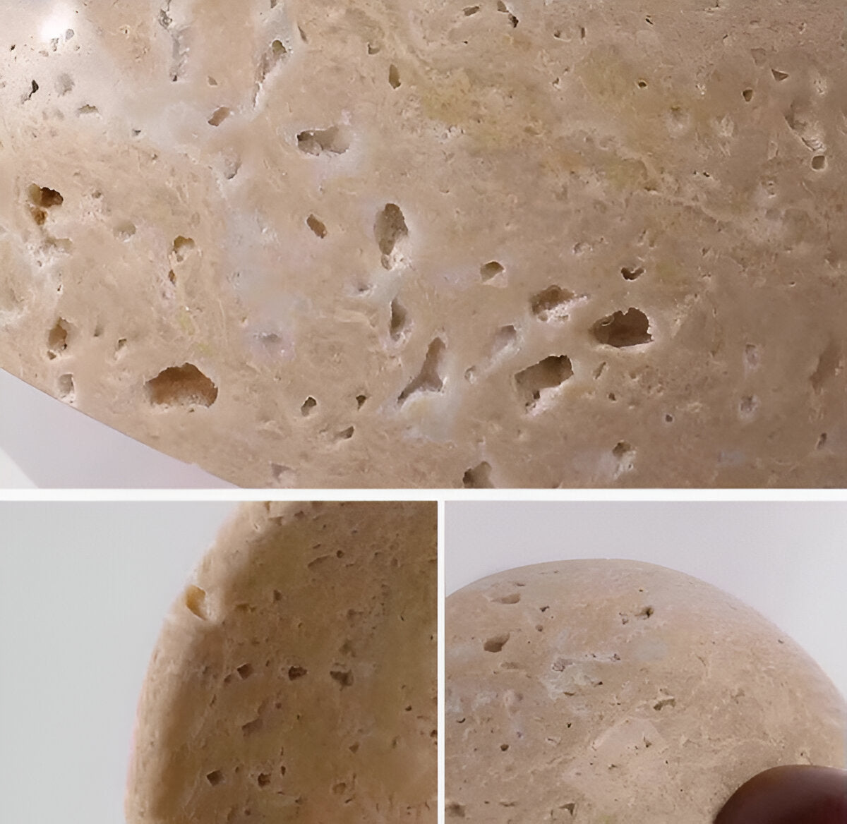 Vida | Stone Shade Travertine LED Wall Light