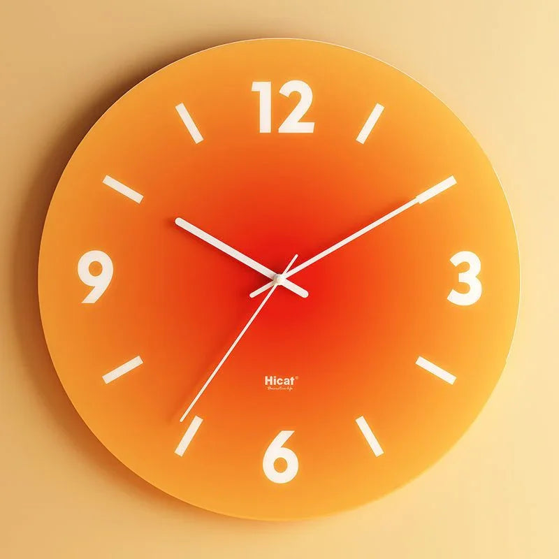 Lucienne | Sleek Contemporary Transparent Glass Wall Clock