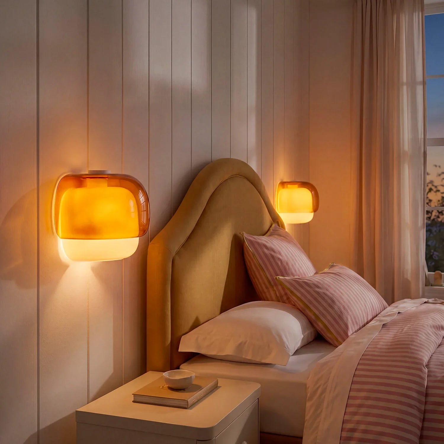 Celeste | Decorative Glass Wall Light Modern Sconce for Bedroom and Living Room