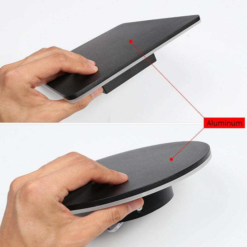 Kira | Outdoor LED Wall Lamp, Black/White, Round/Square