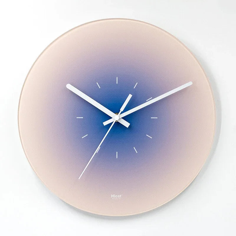 Lucienne | Sleek Contemporary Transparent Glass Wall Clock