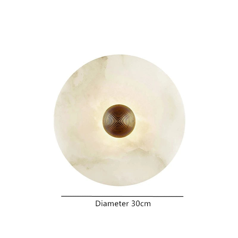 Elara | Soft Glow Alabaster Wall Lamp