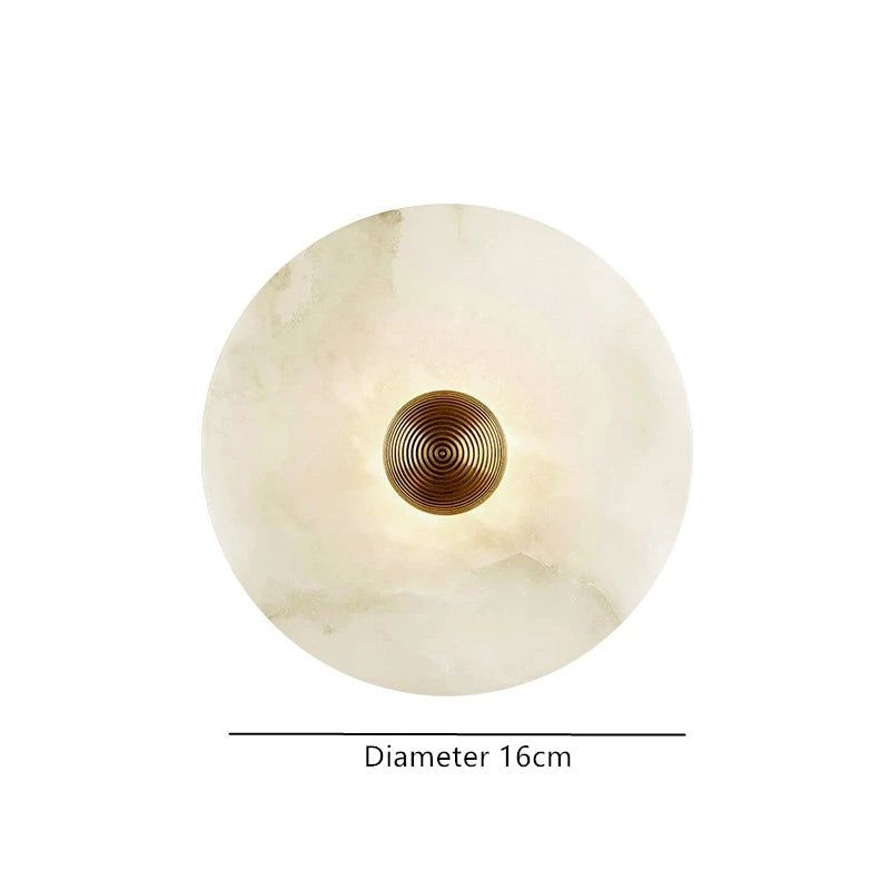 Elara | Soft Glow Alabaster Wall Lamp