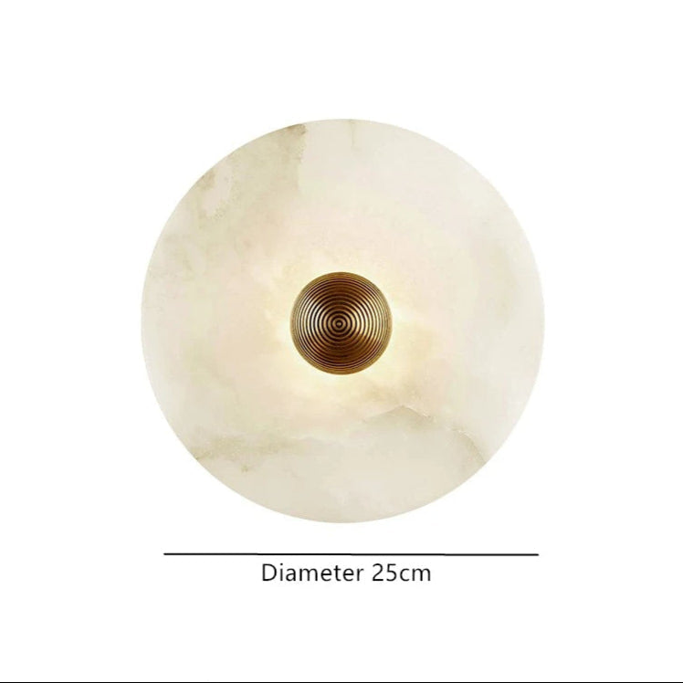 Elara | Soft Glow Alabaster Wall Lamp