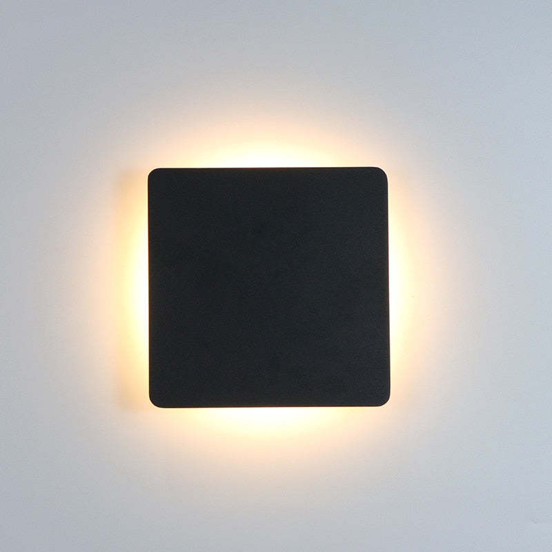 Kira | Outdoor LED Wall Lamp, Black/White, Round/Square