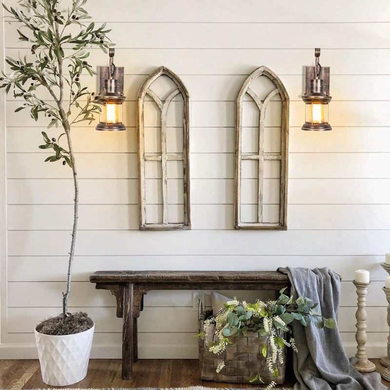 Beam | Retro Wall Sconce – Black Metal Indoor Light Fixture