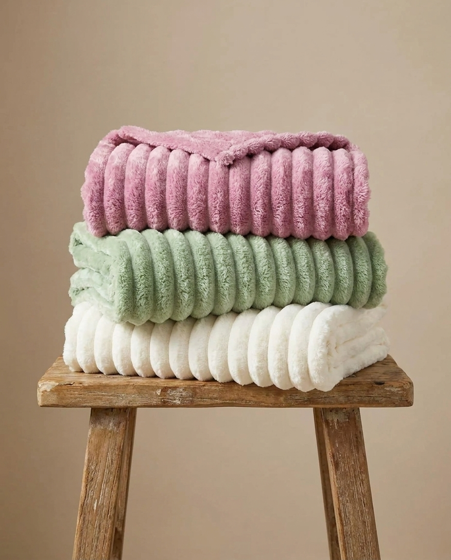 Soft Plush Fleece Blanket for Bed and Couch