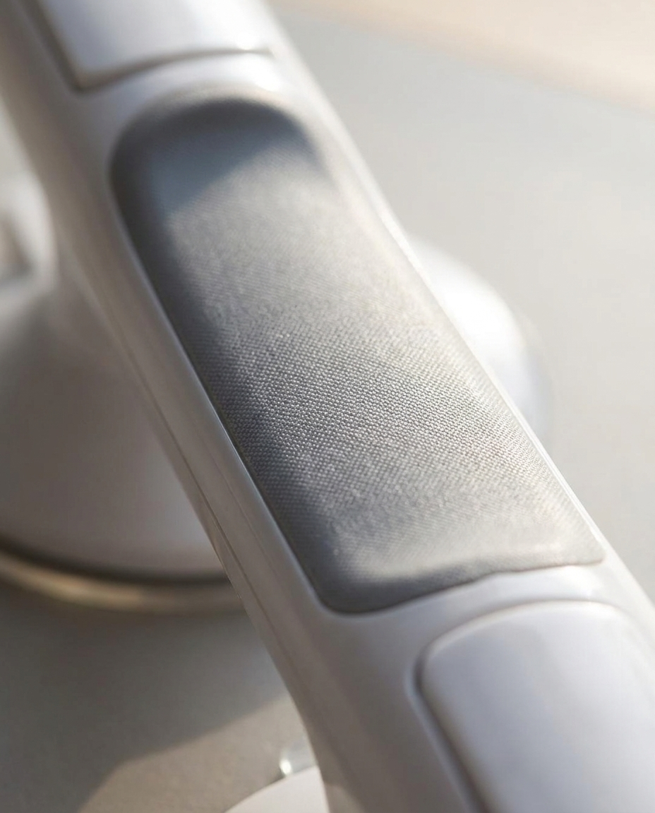 Shower Handle Grab Bar - grip texture detail
