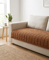 Metro Line Quilted Couch Cover Mat - hero