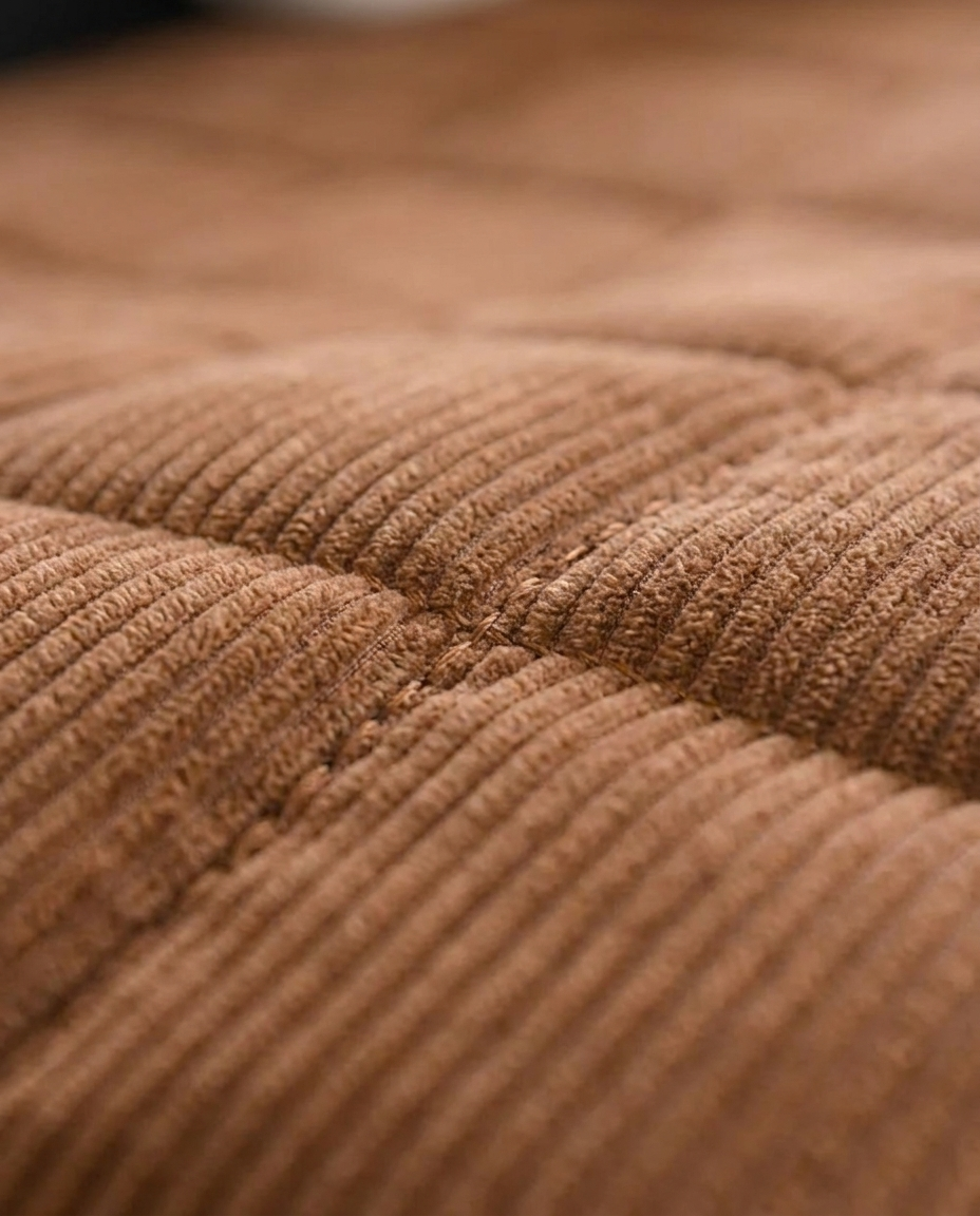 Metro Line Quilted Couch Cover Mat - texture detail
