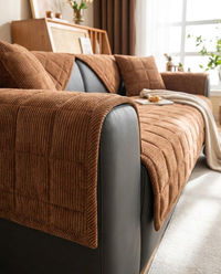 Metro Line Quilted Couch Cover Mat - fit detail
