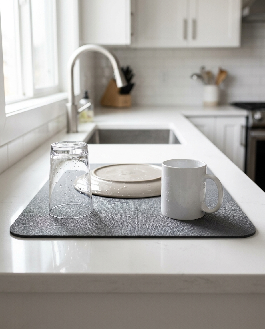 Quick Dry Kitchen Dish Mat - hero