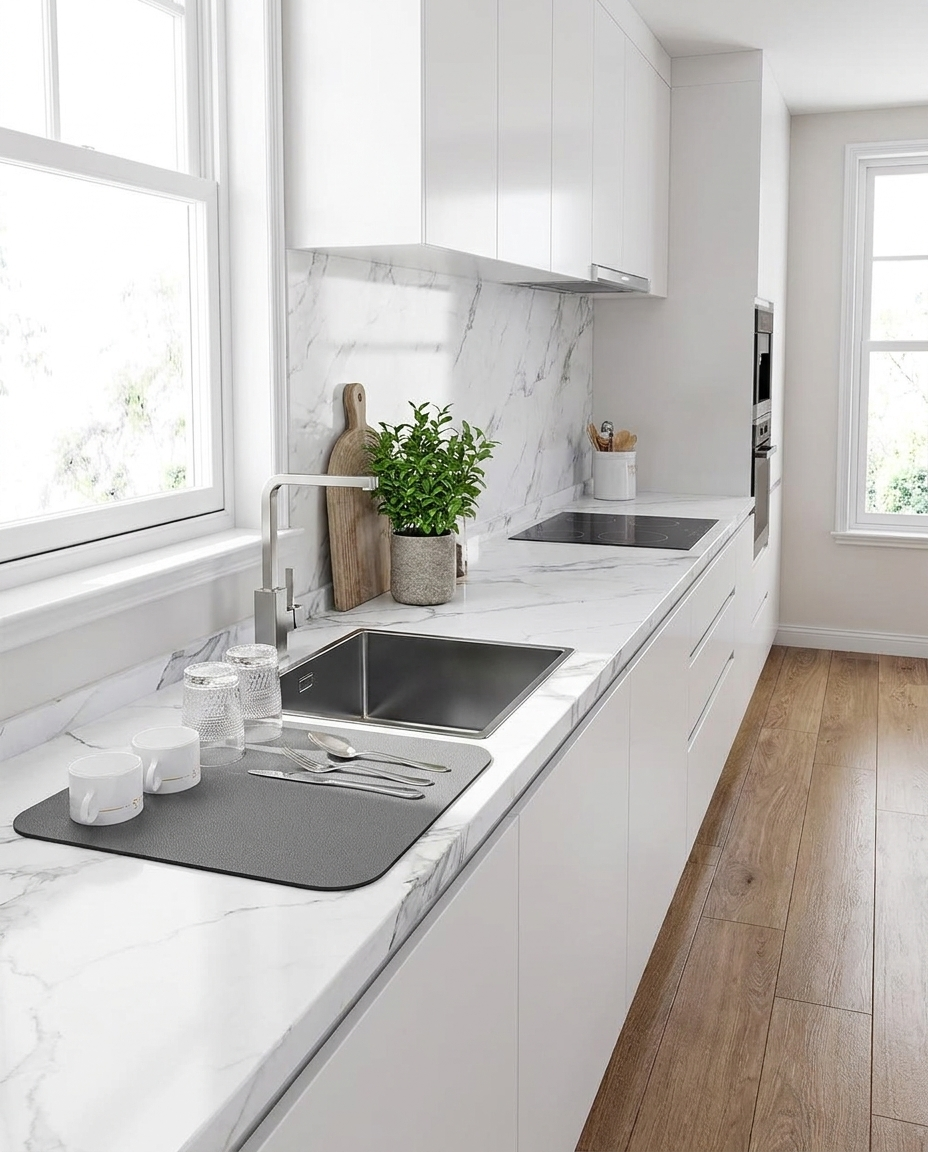 Quick Dry Kitchen Dish Mat - wide kitchen