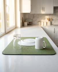 Quick Dry Kitchen Dish Mat - Green