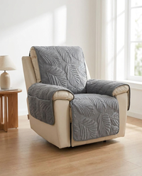 Verdant Leaf Pattern Recliner Cover - hero