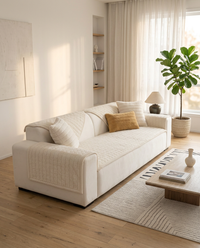 Chic Thick Plush Sofa Cover - wide living room
