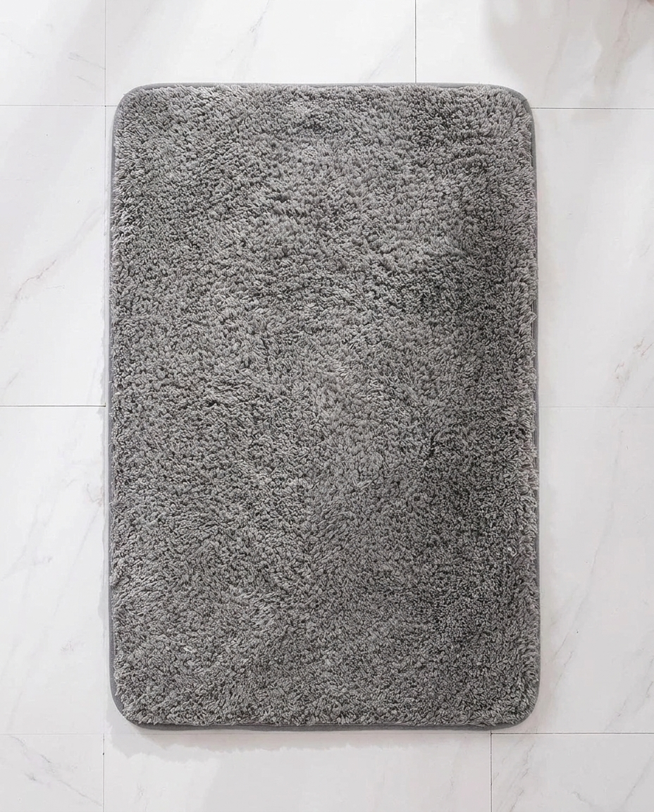 Fur & Plush Bath Rug - flat lay