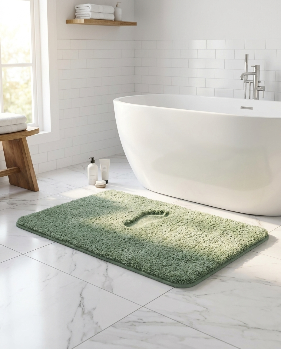 Fur & Plush Bath Rug - Camel