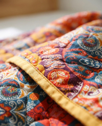 Sunrise Boho Reversible Blanket - texture detail