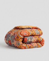 Sunrise Boho Reversible Blanket - folded studio