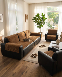 Cozy Quilted Couch Cover Protector - wide living room