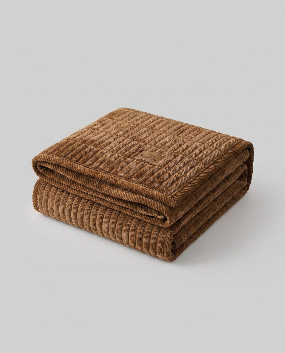 Cozy Quilted Couch Cover Protector - folded studio