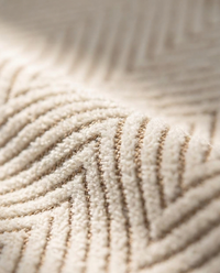 Stripe Herringbone Sofa Cover - texture detail