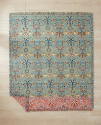 Wild Petal Pure Cotton Reversible Blanket - flat lay
