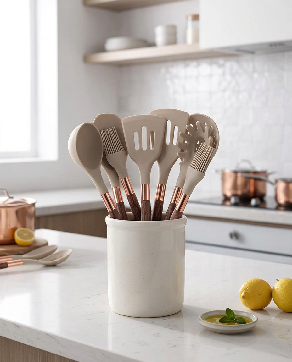 Luxe Silicone Cooking Utensils - hero