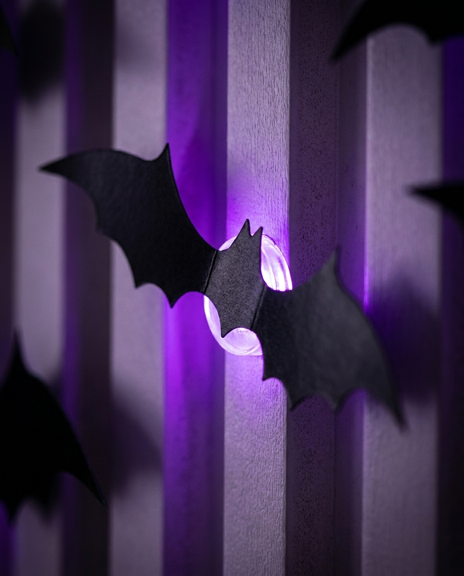 3D Bat Wall Stickers - texture detail