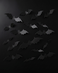 3D Bat Wall Stickers - flat lay set