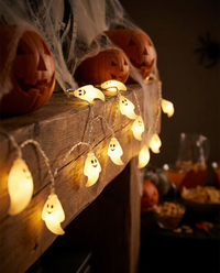 LED Ghost Light String - hero mantel