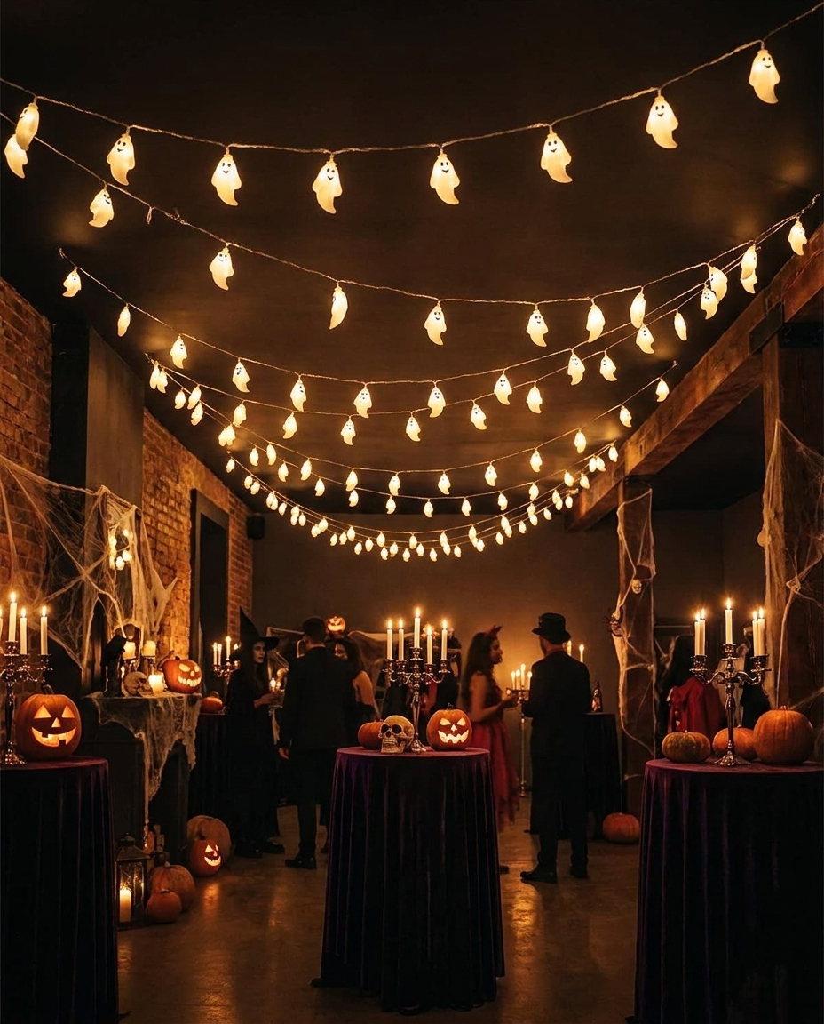 LED Ghost Light String - wide party room