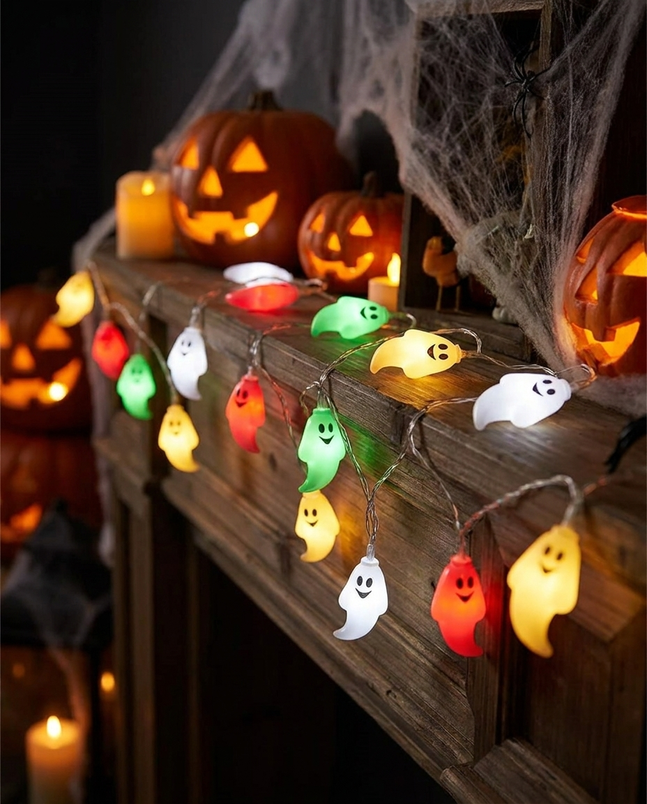 LED Ghost Light String - Cold White