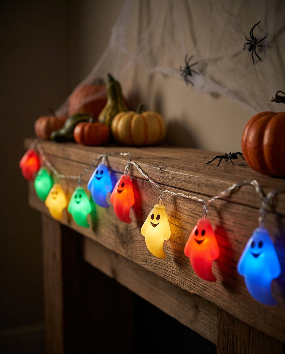 LED Ghost Light String - Warm White