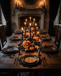 Spiderweb Placemats - wide dinner table