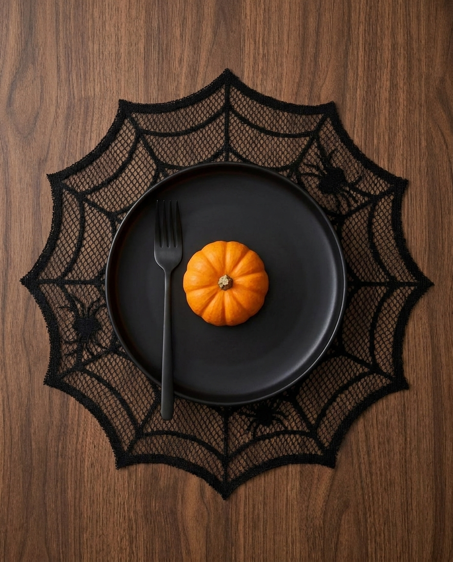Spiderweb Placemats - flat lay