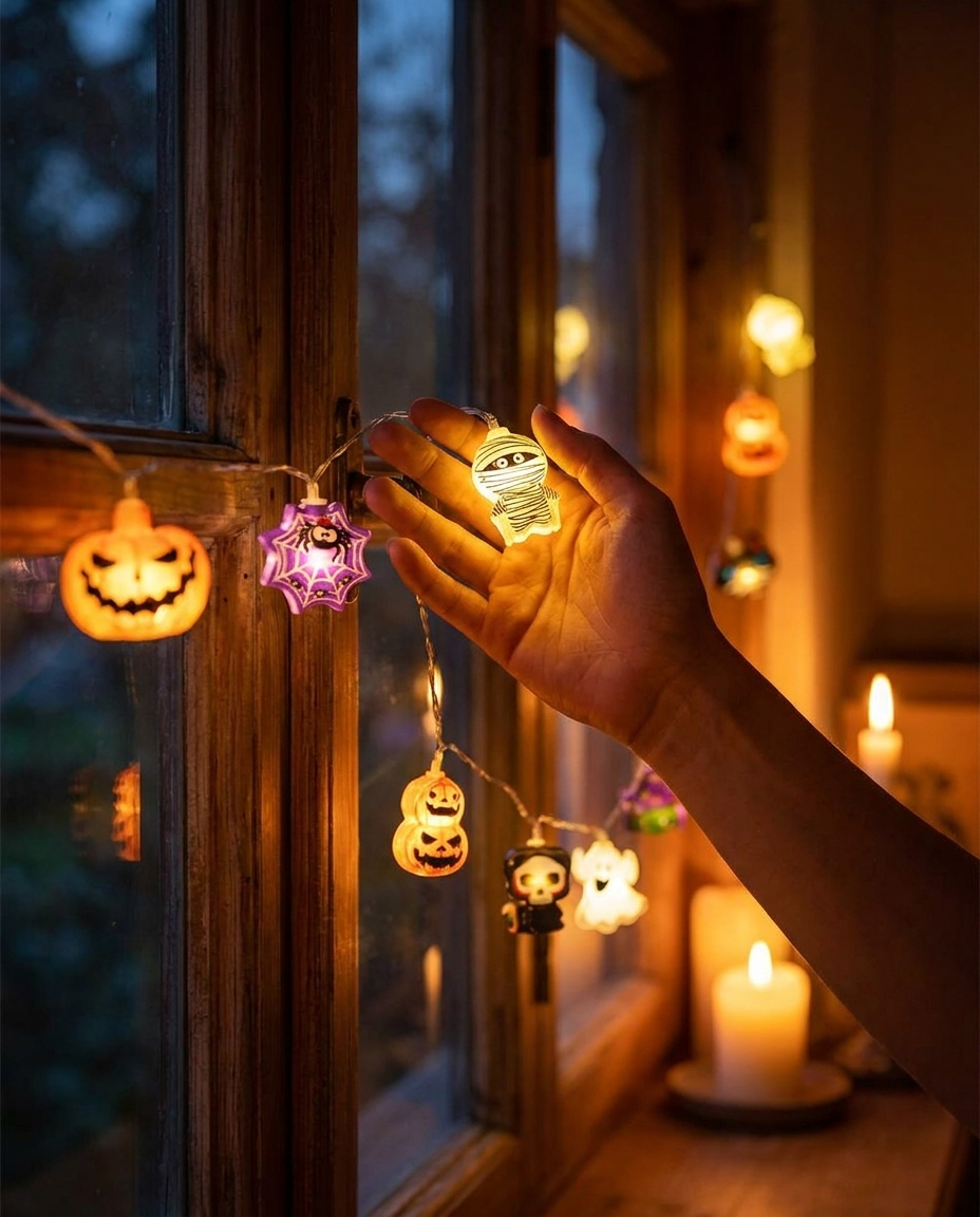 LED String Lights - in use window