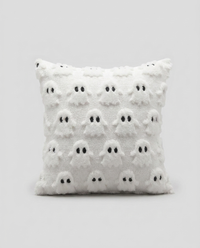 Spooky Ghost Plush Cushion Cover - studio shot