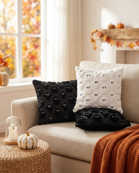 Spooky Ghost Plush Cushion Cover - Pumpkin Ghost