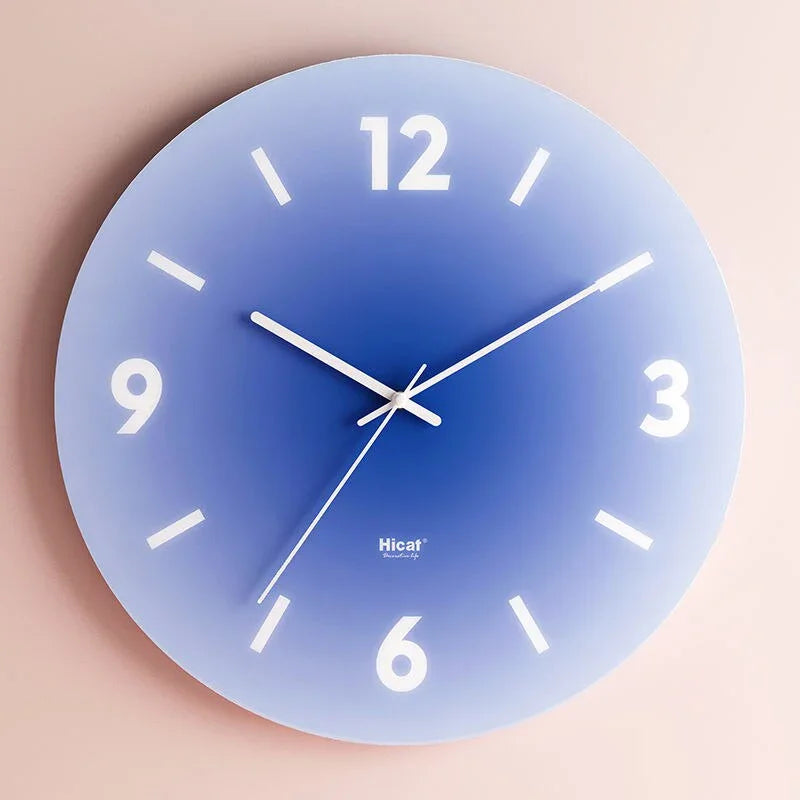 Lucienne | Sleek Contemporary Transparent Glass Wall Clock