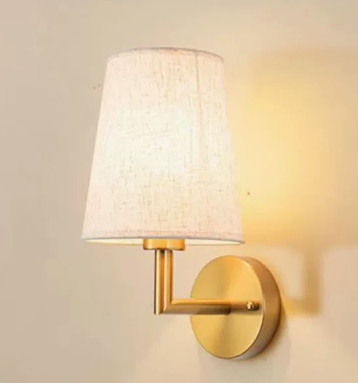 Mathilde | Wall Light Vintage Linen Shade Sconce for Home