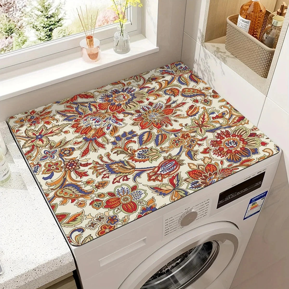 Washing Machine Top Cover Mat - Anti-Slip Appliance Protector