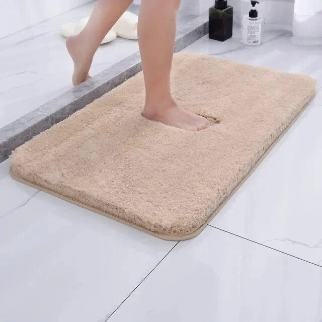 Plush Shag Bath Rug - Soft Non-Slip Bathroom Rug, 7 Colors