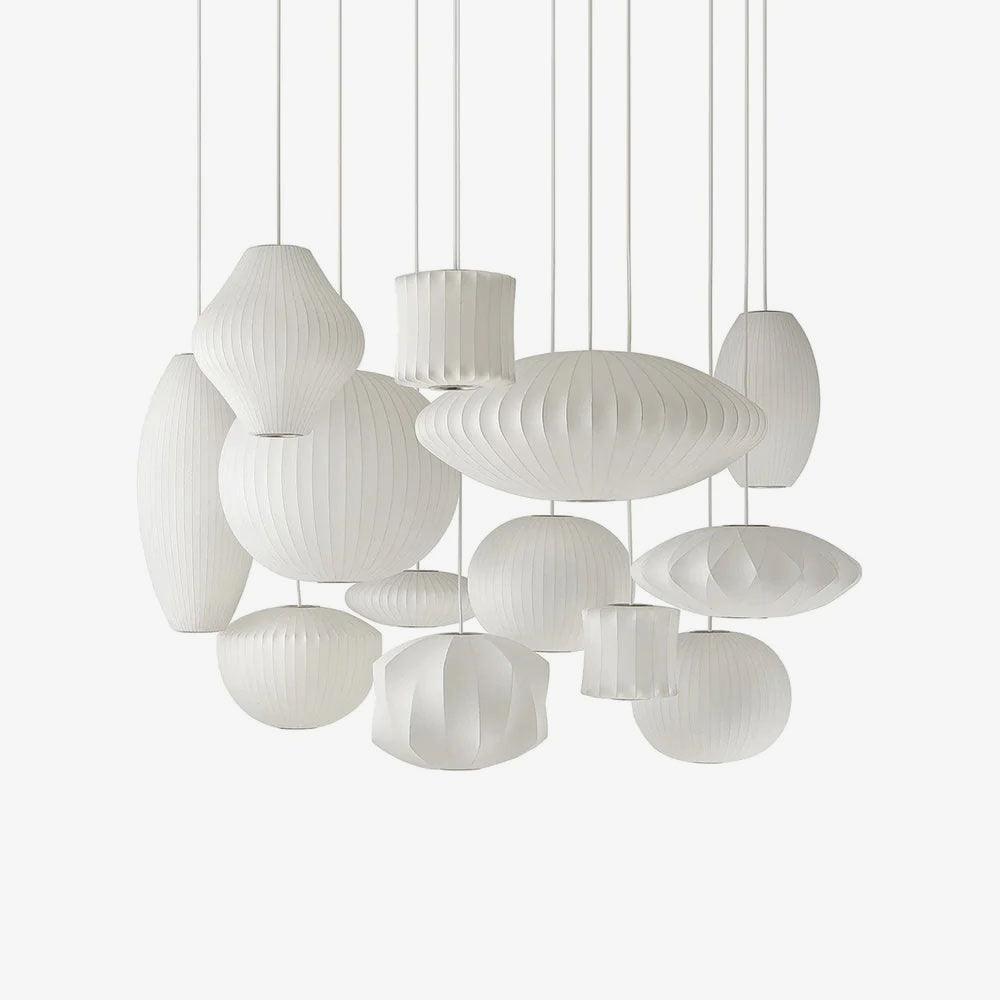Nyla | Modern Glass Glow Pendant Light Living Room