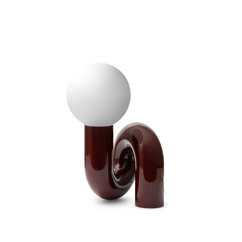 Sola | Decorative Spiral Glass Resin Table Reading Lamp for Bedroom